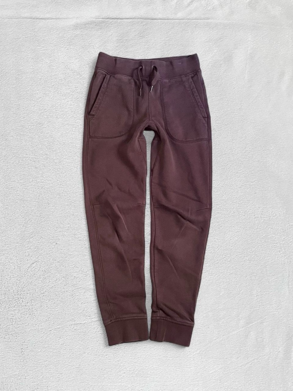 Gap Kids Brown Cotton Drawstring Straight-Leg Jogger Sweatpants, Girls’ Large/10